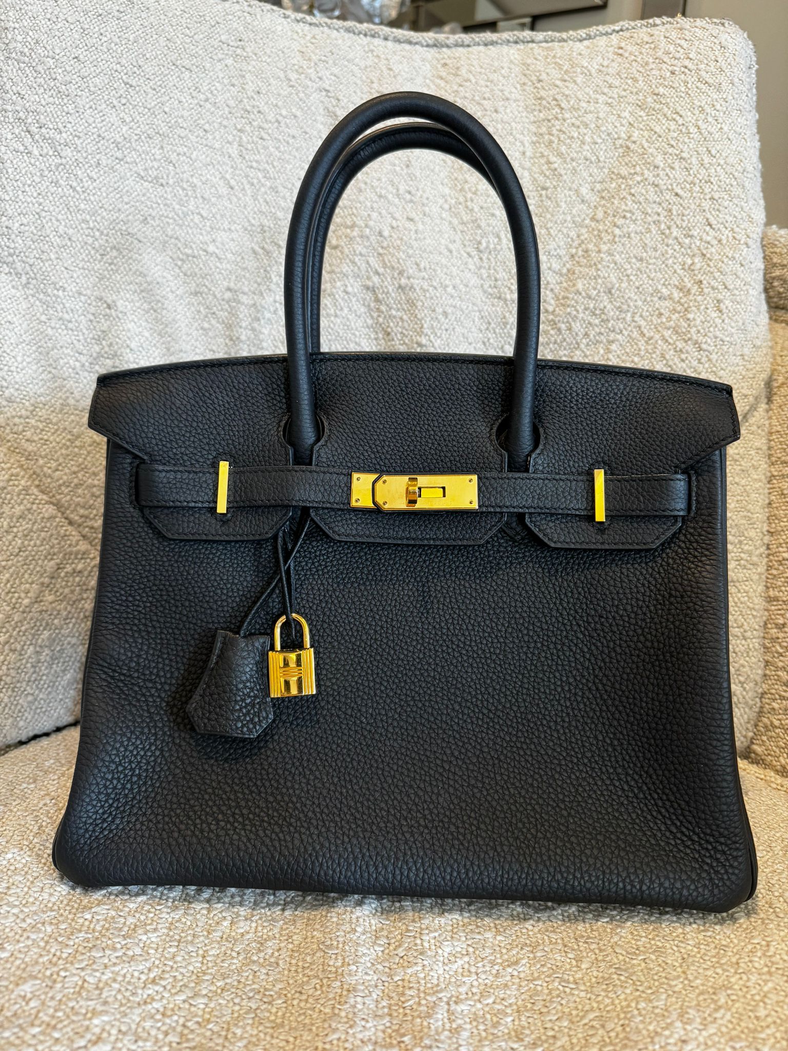 Hermes Birkin 30 Black togo ghw