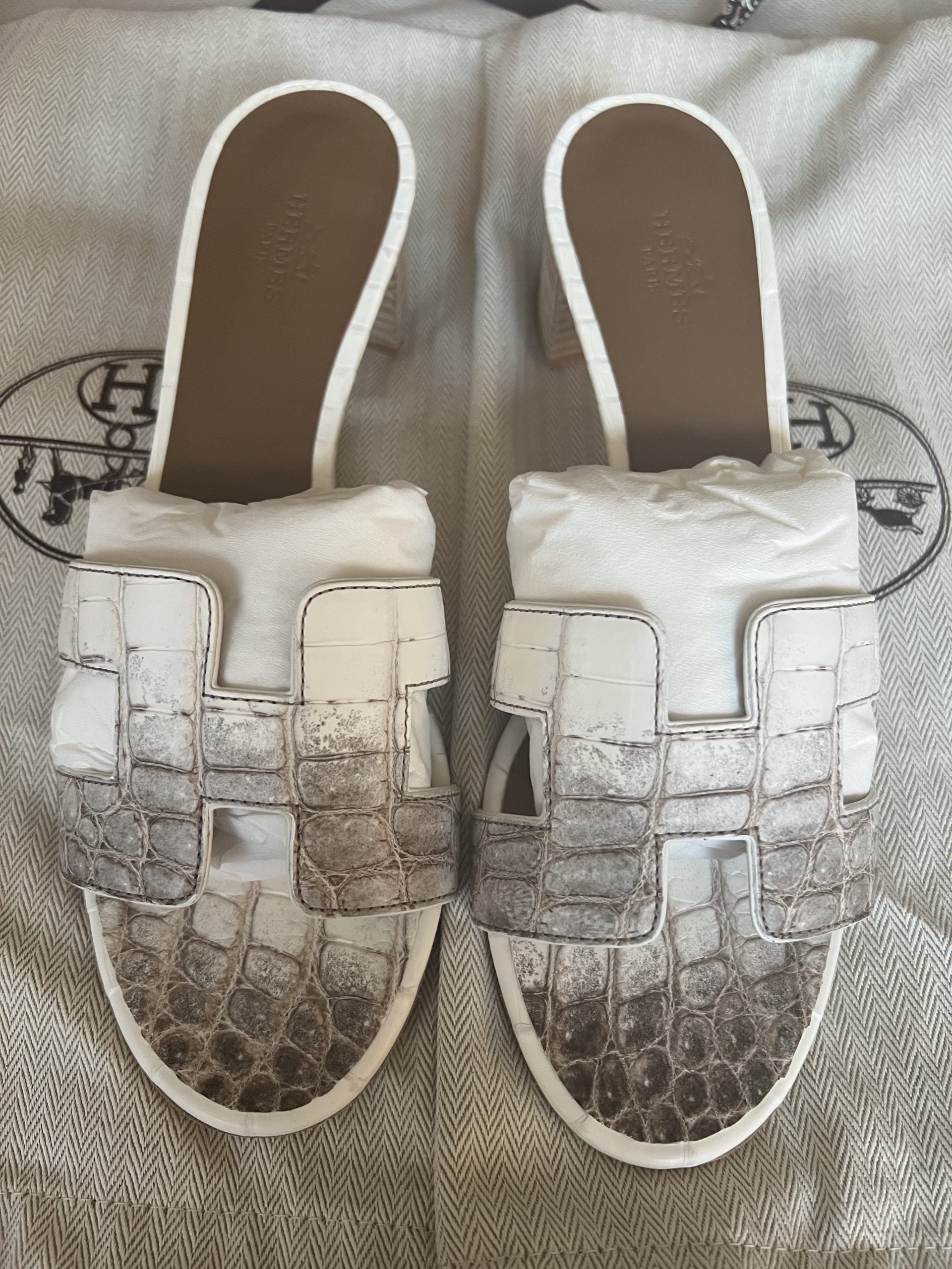 Oran Himalayan Slippers Hermes Himalaya Crocodile Oasis Sandals