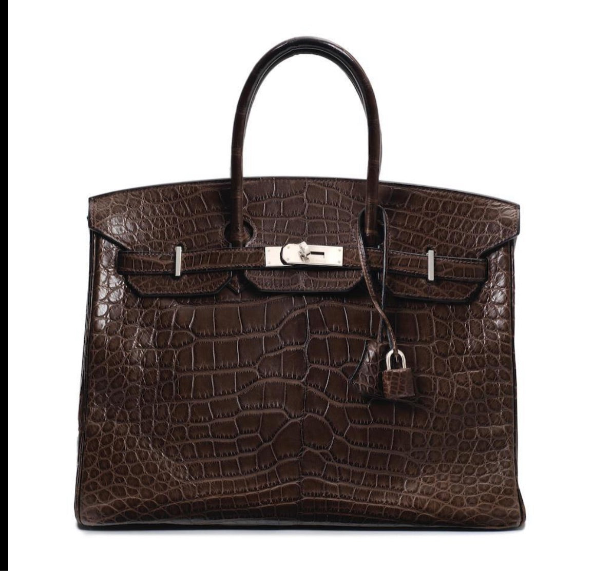 Hermès Birkin 35 Matte Gris Elephant Alligator